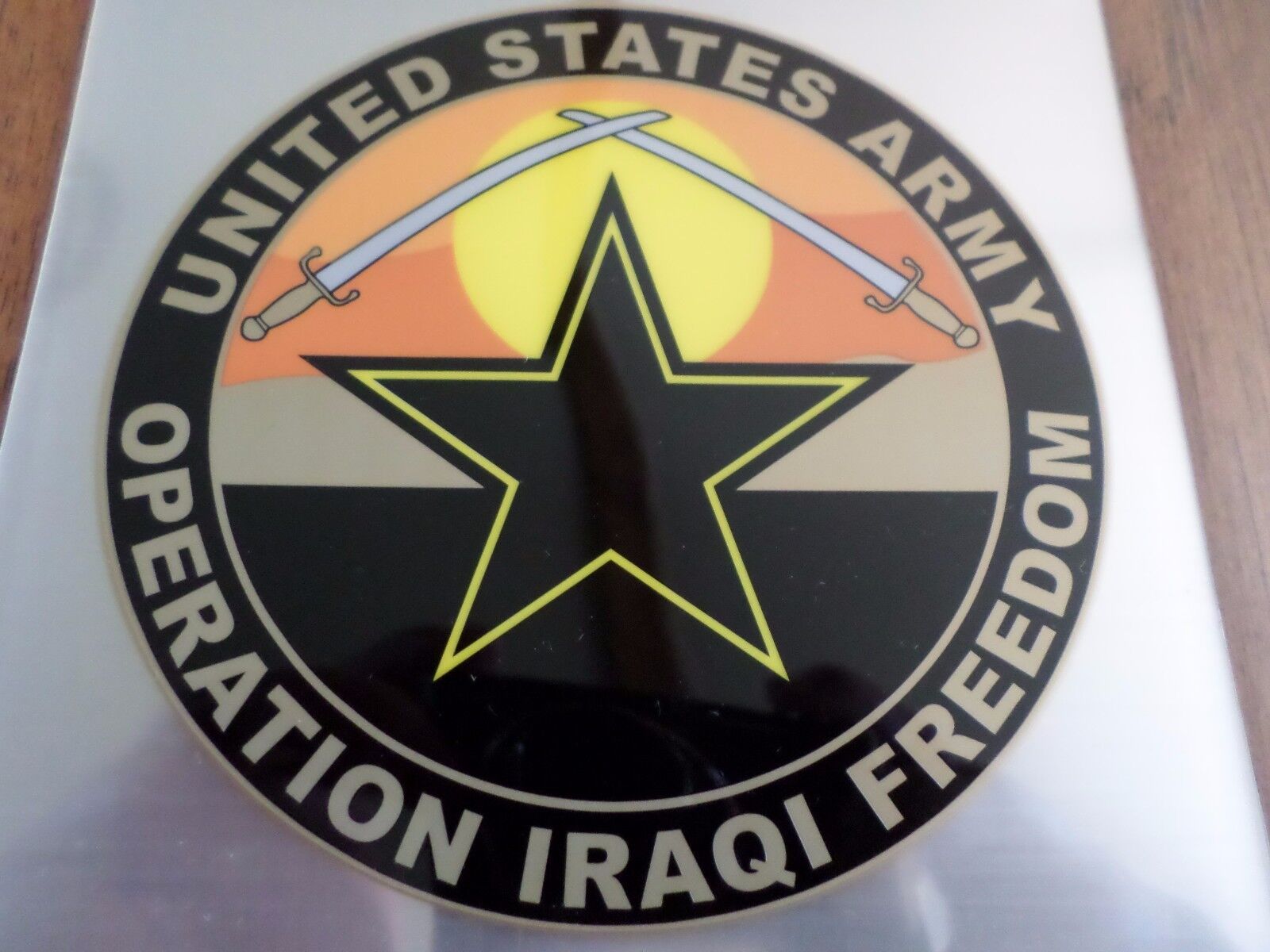 U.S MILITARY ARMY OPERATION IRAQI FREEDOM WINDOW DECAL BUMPER STICKER ...