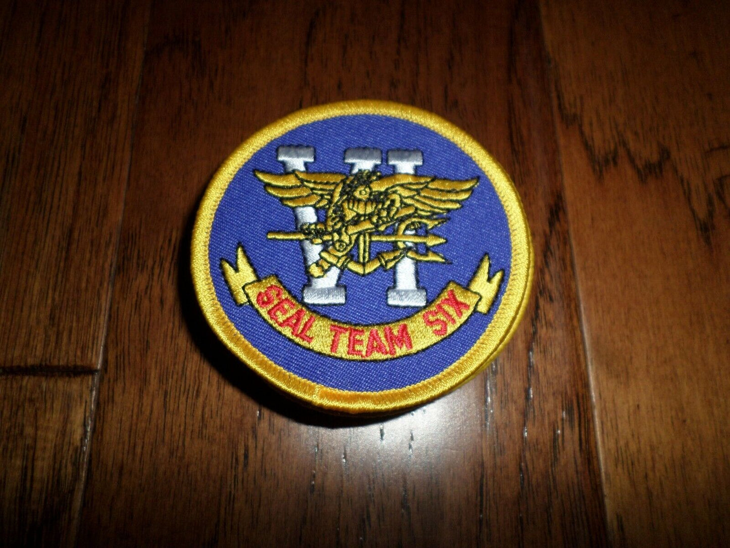 U.S MILITARY NAVY SEAL TEAM SIX PATCH 3" X 3" EMBROIDERED HEAT TRANSFER PATCH