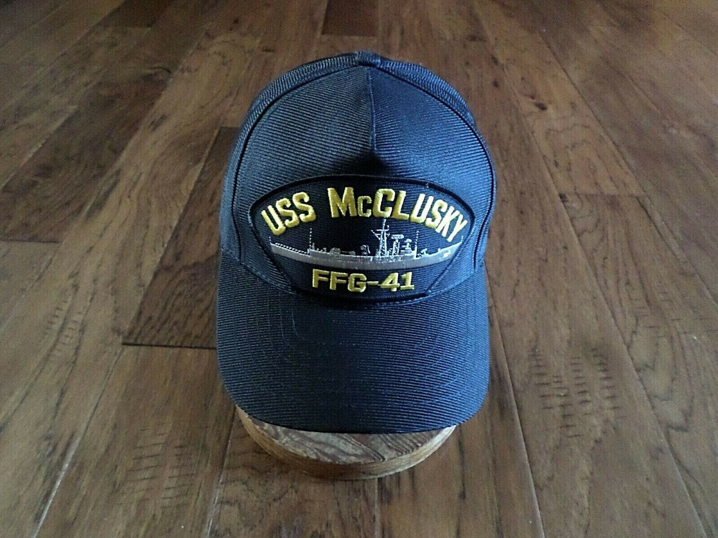 USS McCLUSKY FFG-41 NAVY SHIP HAT U.S MILITARY OFFICIAL BALL CAP U.S.A MADE