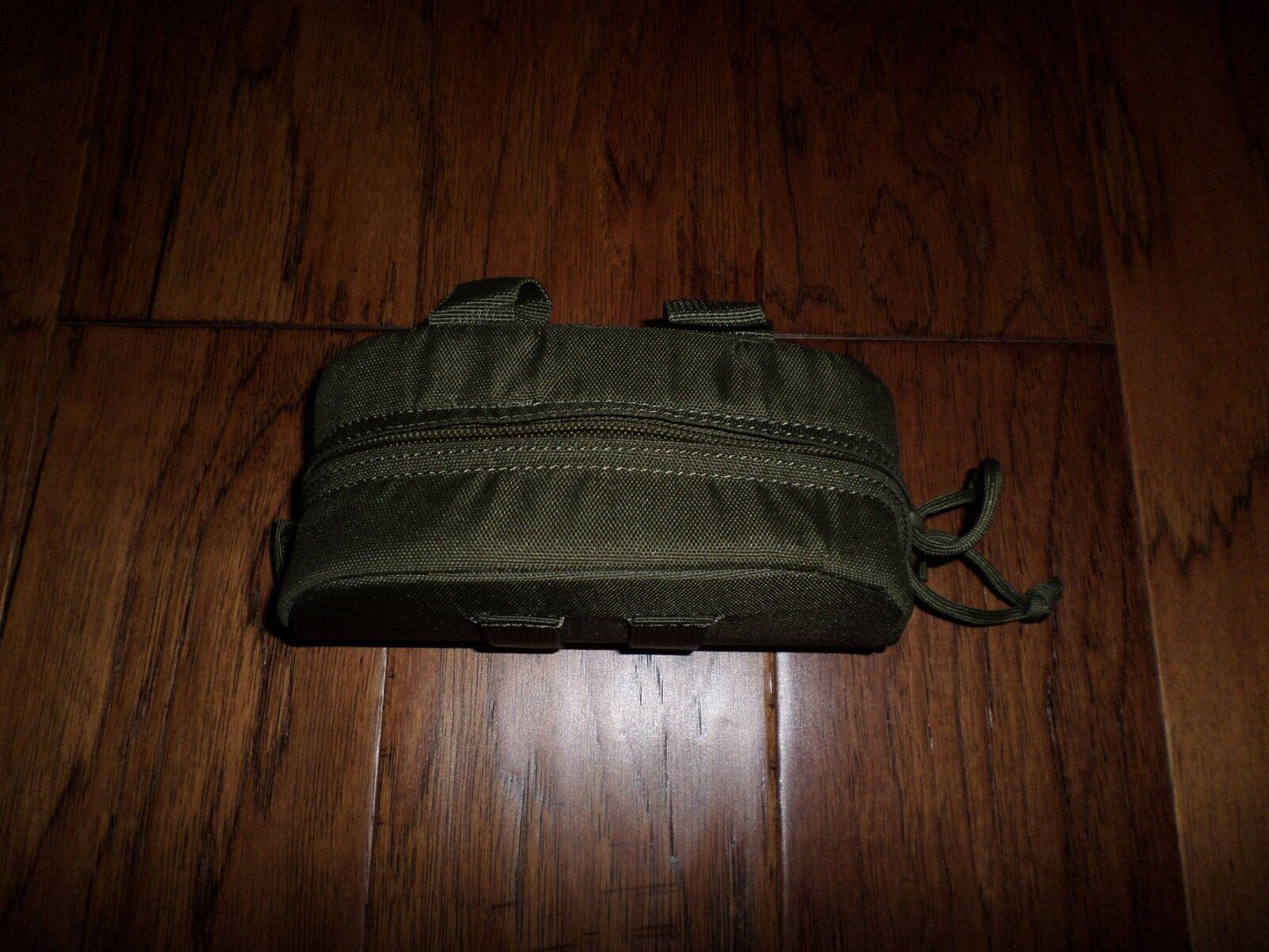 SUN GLASSES CAMERA CASE TACTICAL NYLON STRUCTURED DUAL ZIPPER OD GREEN