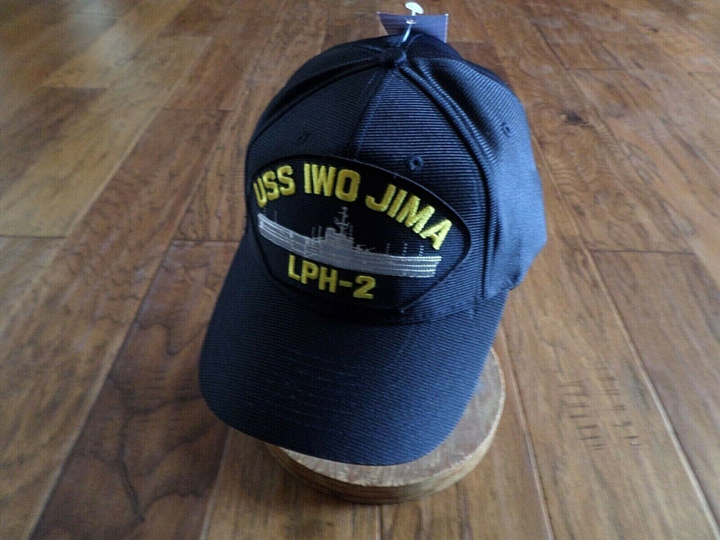 USS IWO JIMA LPH-2 NAVY SHIP HAT U.S MILITARY OFFICIAL BASEBALL CAP U.S.A MADE