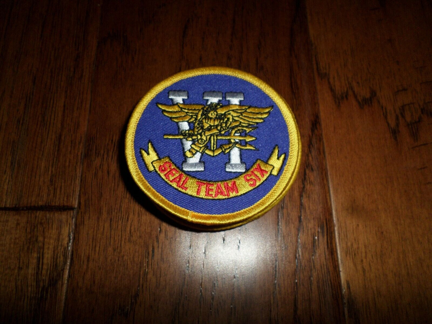 U.S MILITARY NAVY SEAL TEAM SIX PATCH 3" X 3" EMBROIDERED HEAT TRANSFER PATCH