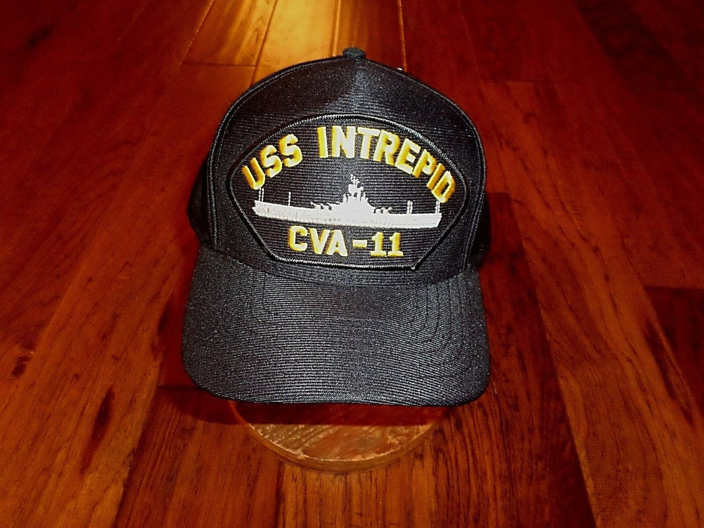 USS INTREPID CVA-11 NAVY SHIP HAT OFFICIAL U.S MILITARY BALL CAP U.S.A MADE