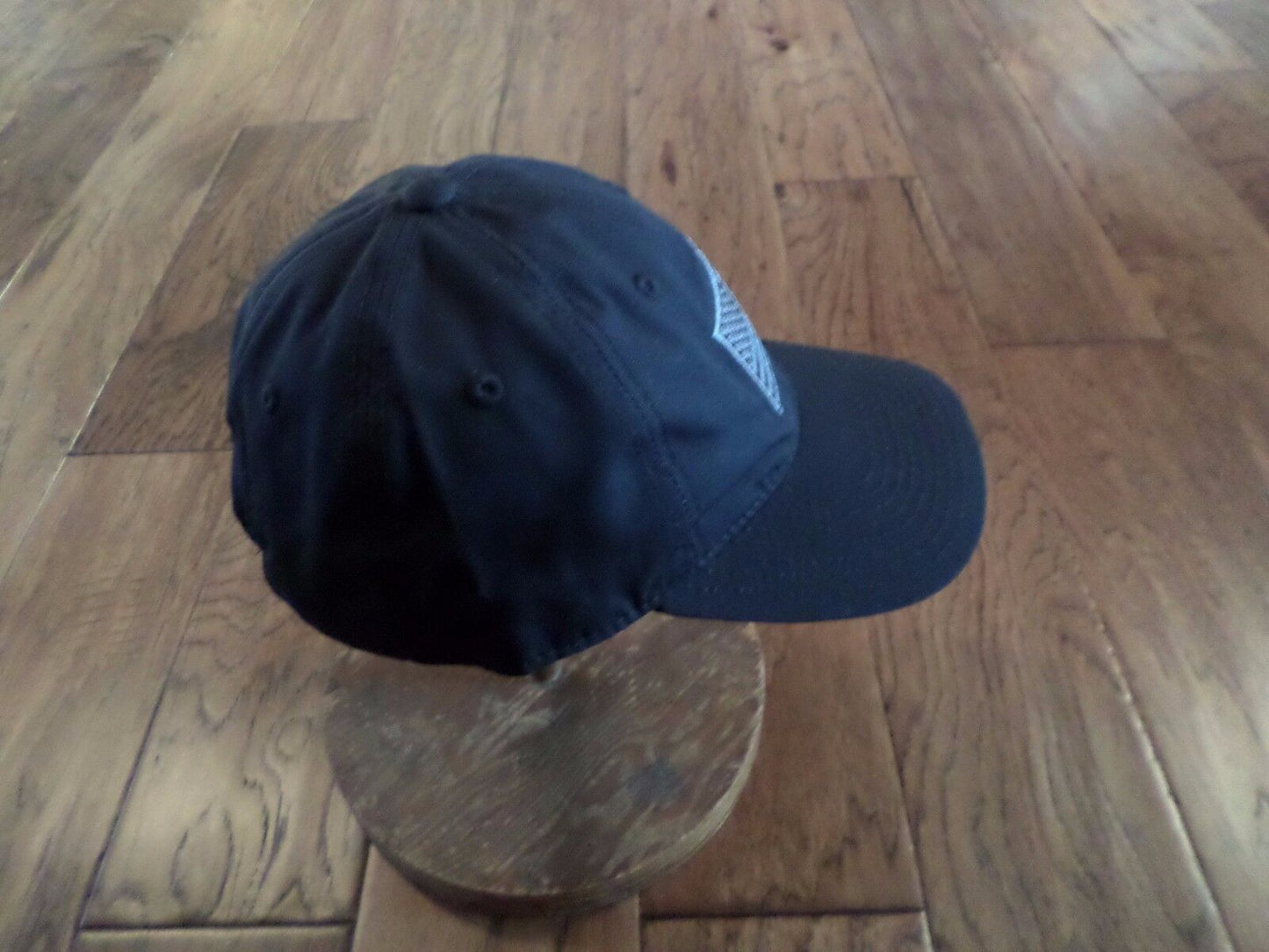 U.S American Flag Relaxed Ripstop Hat Cotton Polo Black Tonal Baseball Cap