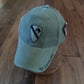 ARMY 1ST CAVALRY DIVISION HAT EMBROIDERED U.S MILITARY BALL CAP STONE WASHED OD
