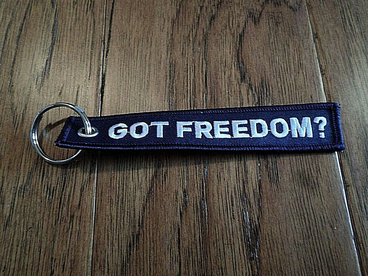 U.S MILITARY AIR FORCE KEY CHAIN KEY RING FOB 5 1/2" X 1" INCHES GOT FREEDOM