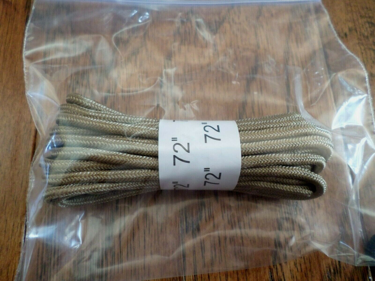 NEW U.S MILITARY STYLE  BOOT LACES KHAKI NYLON 72 INCHES 1 PAIR