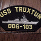 USS TRUXTUN DDG-103U.S NAVY SHIP HAT PATCH U.S.A MADE HEAT TRANSFER