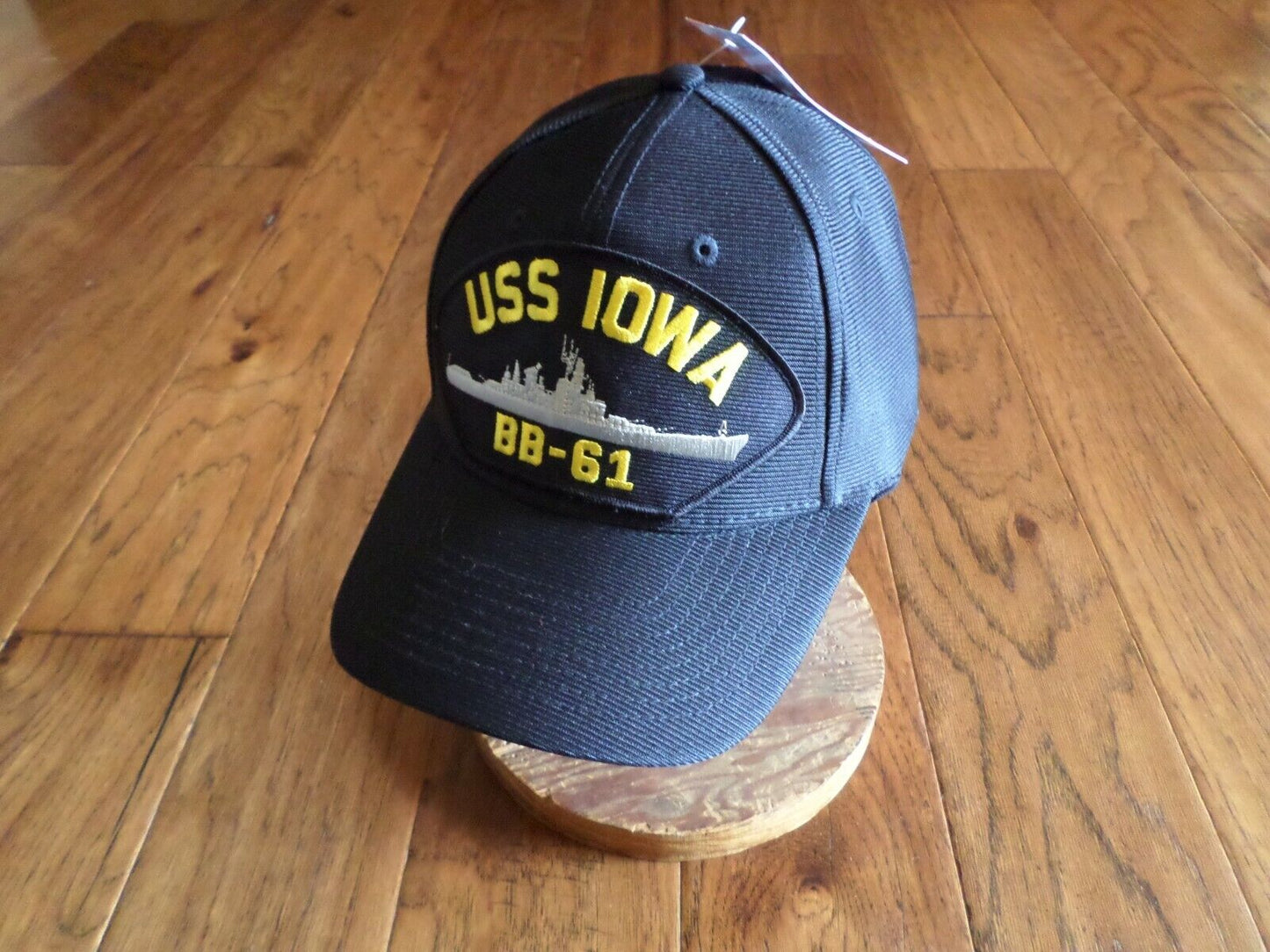 USS IOWA BB-61 U.S NAVY SHIP HAT U.S MILITARY OFFICIAL BALL CAP U.S.A MADE