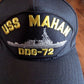 USS MAHAN DDG-72 U.S NAVY SHIP HAT OFFICIAL MILITARY BALL CAP U.S MADE