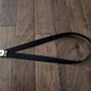 U.S MILITARY BLACK WEB BELT WITH BIERE 33 EXPORT BRASS BUCKLE U.S.A MADE