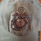 U.S MILITARY MARINE CORPS EGA HAT CAP OD GREEN STONE WASHED