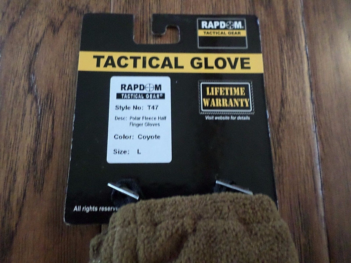 Half Finger Polar Fleece Gloves Tactical Shooters Rapdom Cold Weather CYB  LARGE