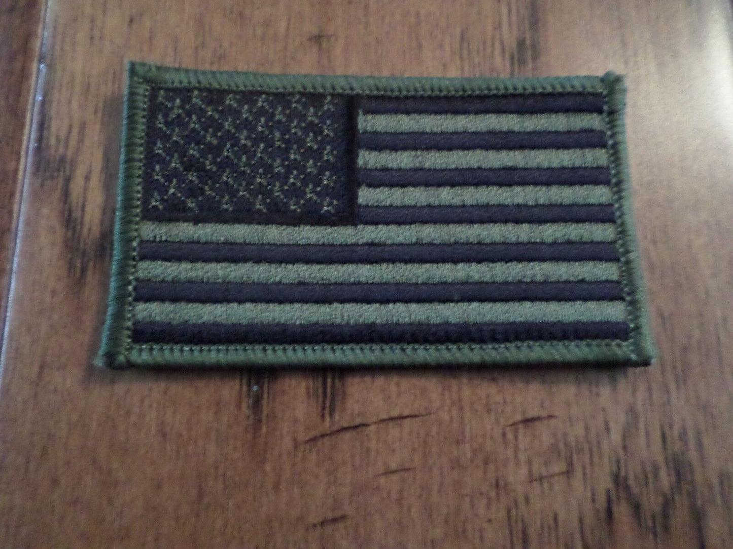 U.S MILITARY ARMY MARINE CORPS AMERICAN FLAG ARM PATCH SUBDUE OD GREEN