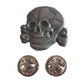 SKULL AND BONES HAT PIN LAPEL DOUBLE POST PIN NEW IN BAGS