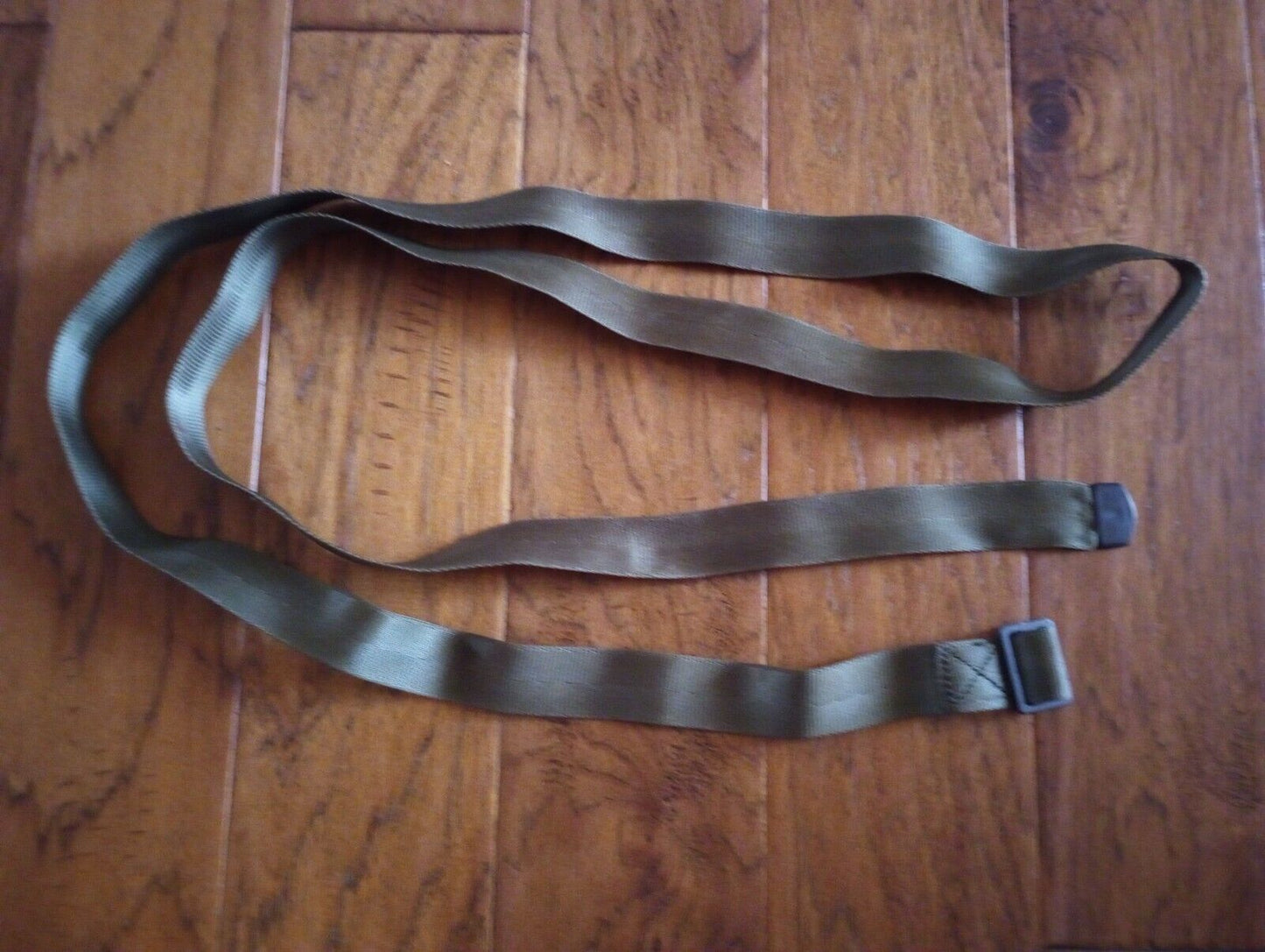 MILITARY ISSUE TIE DOWN NYLON CARGO STRAP 84" X 1.25" WIDE METAL HARDWARE NEW