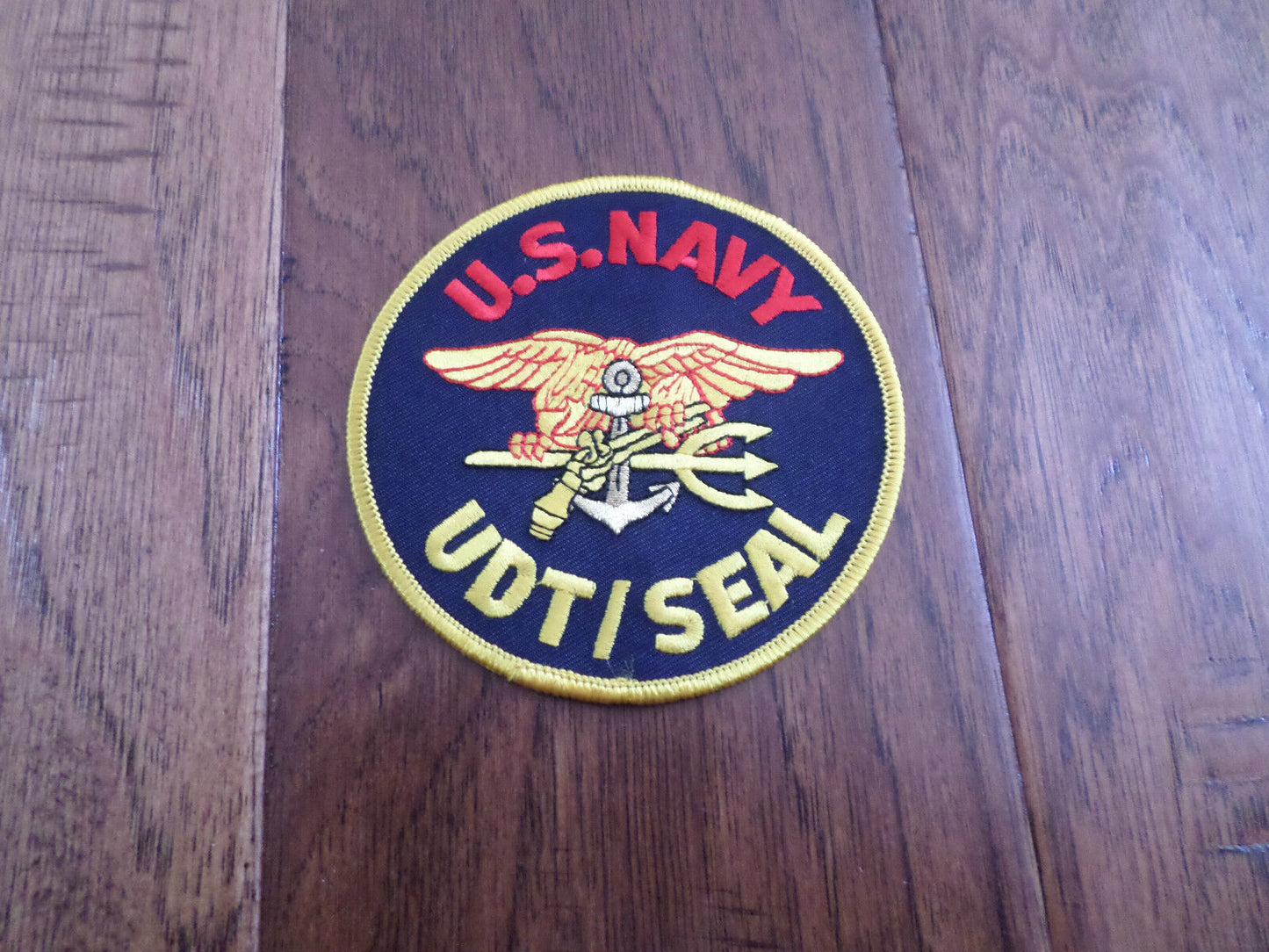 U.S.MILITARY NAVY UDT/ SEAL TRIDENT PATCH 4" X 4" SEAL TEAM