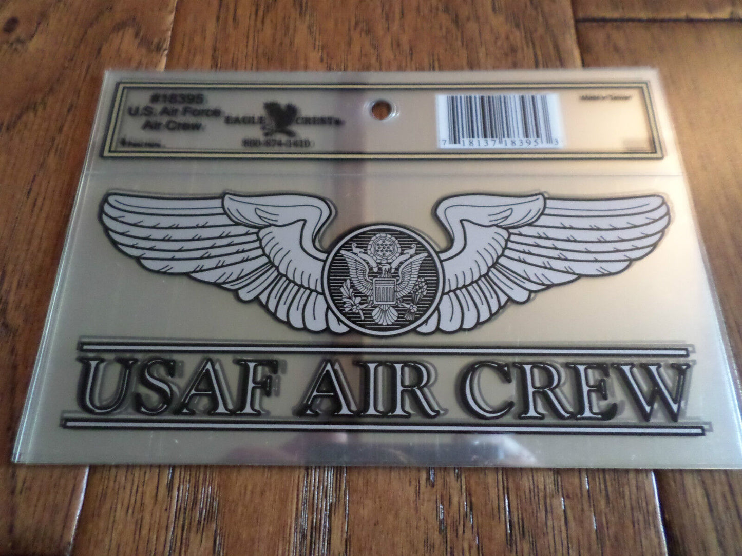 U.S AIR FORCE AIR CREW WINDOW DECAL BUMPER STICKER OFFICIAL AIR FORCE PRODUCT