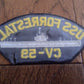 USS FORRESTAL CV-59 U.S NAVY SHIP HAT PATCH  NAVY CARRIER USA MADE HEAT TRANSFER