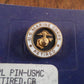 U.S MILITARY MARINE CORPS RETIRED LAPEL PIN TIE TAC EGA USMC USA MADE