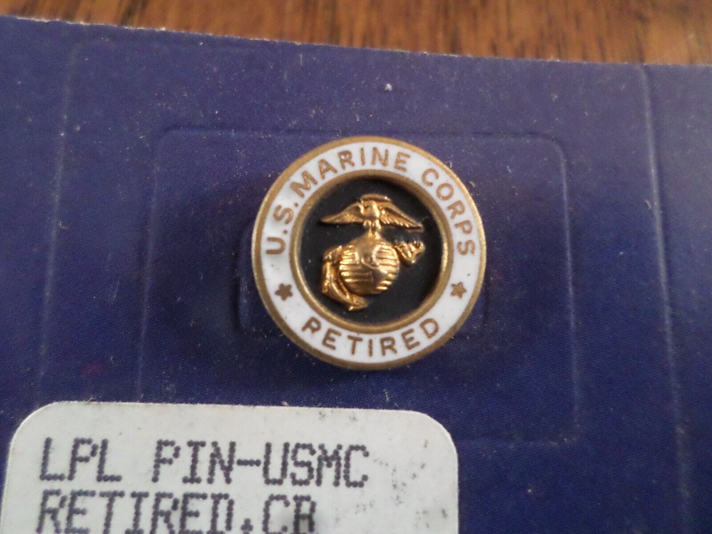 U.S MILITARY MARINE CORPS RETIRED LAPEL PIN TIE TAC EGA USMC USA MADE