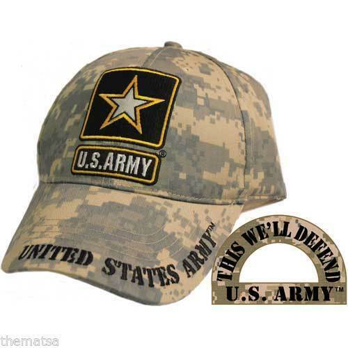 U.S ARMY STAR LOGO CAMOUFLAGE HAT CAP OFFICIAL LICENSED PRODUCT