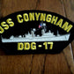 U.S NAVY SHIP HAT PATCH USS CONYNGHAM DDG-17 SHIP PATCH U.S.A MADE HEAT TRANSFER