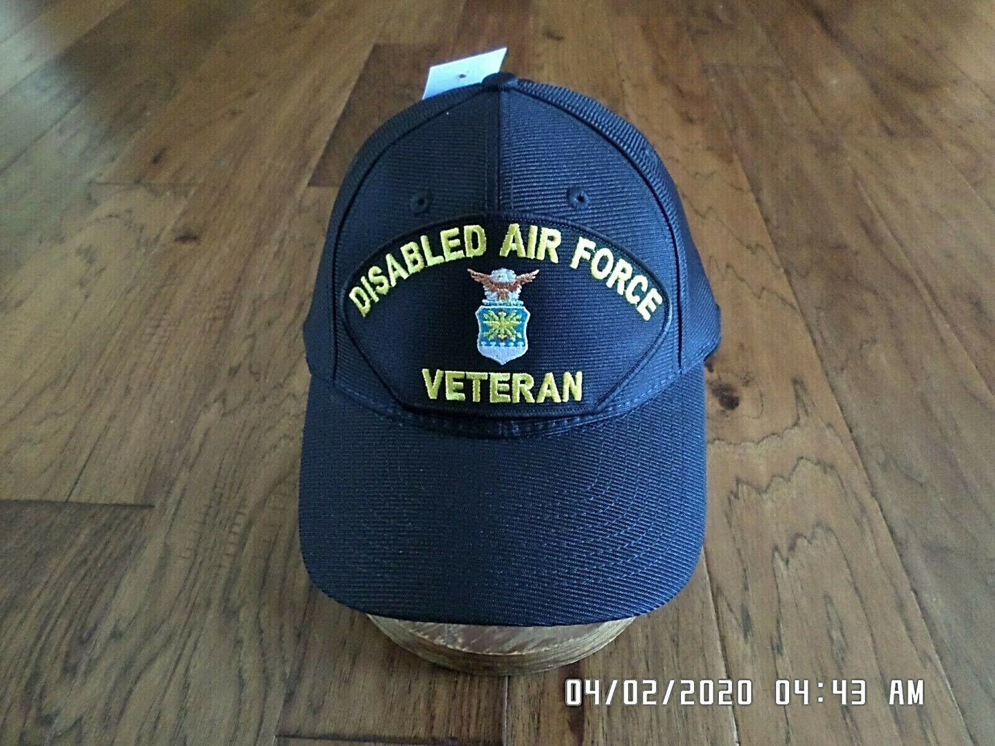 DISABLED AIR FORCE VETERAN HAT OFFICIAL U.S MILITARY BALL CAP USA MADE