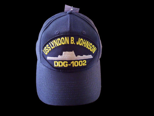 USS LYNDON B JOHNSON DDG-1002 NAVY SHIP HAT U.S MILITARY OFFICIAL BALL CAP U.S.A