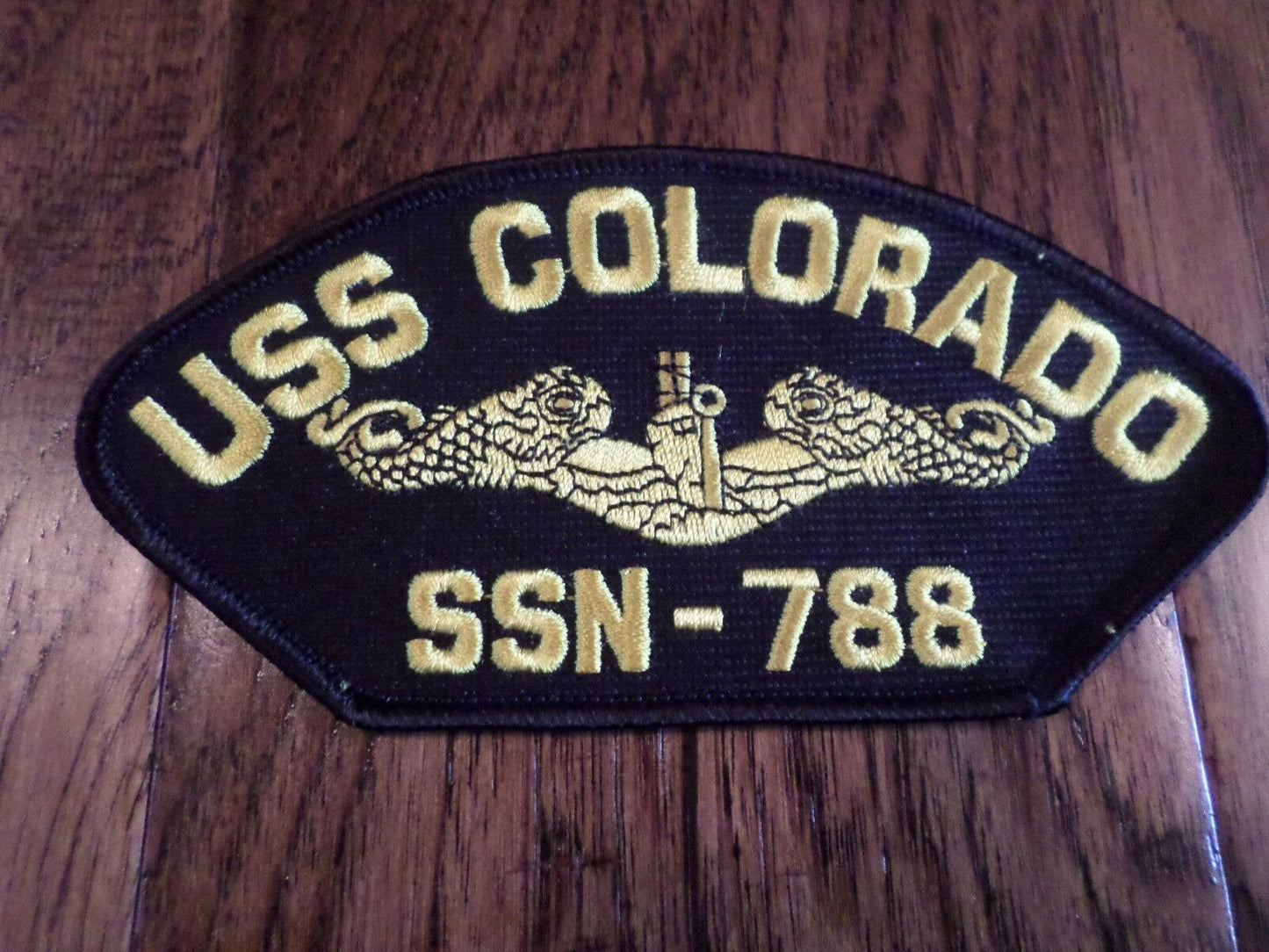 U.S NAVY USS COLORADO SSN-788 SUBMARINE HAT PATCH U.S.A MADE