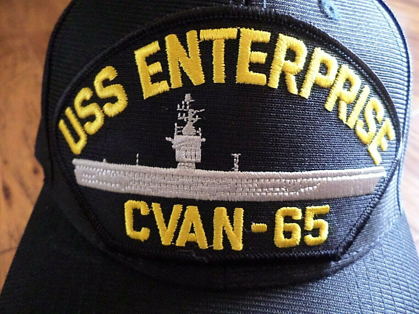 USS ENTERPRISE CVAN-65 NAVY SHIP HAT U.S MILITARY OFFICIAL BALL CAP U.S.A MADE