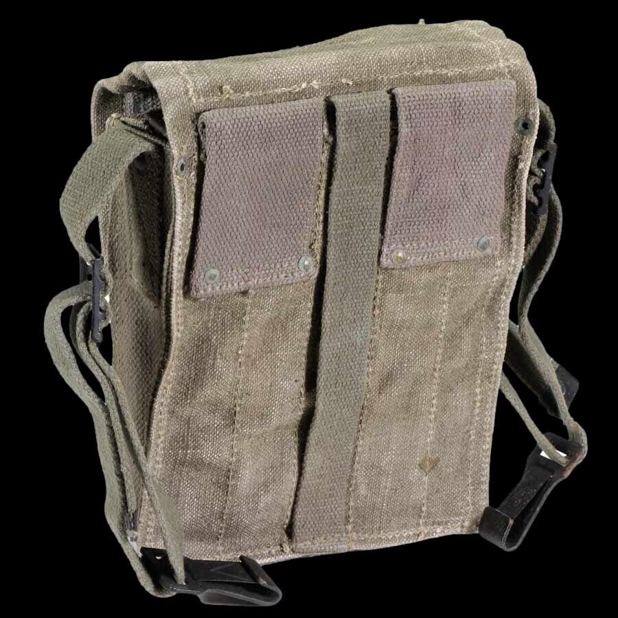 French military mat rifle magazine pouch 5 cell ammo shoulder bag genuine