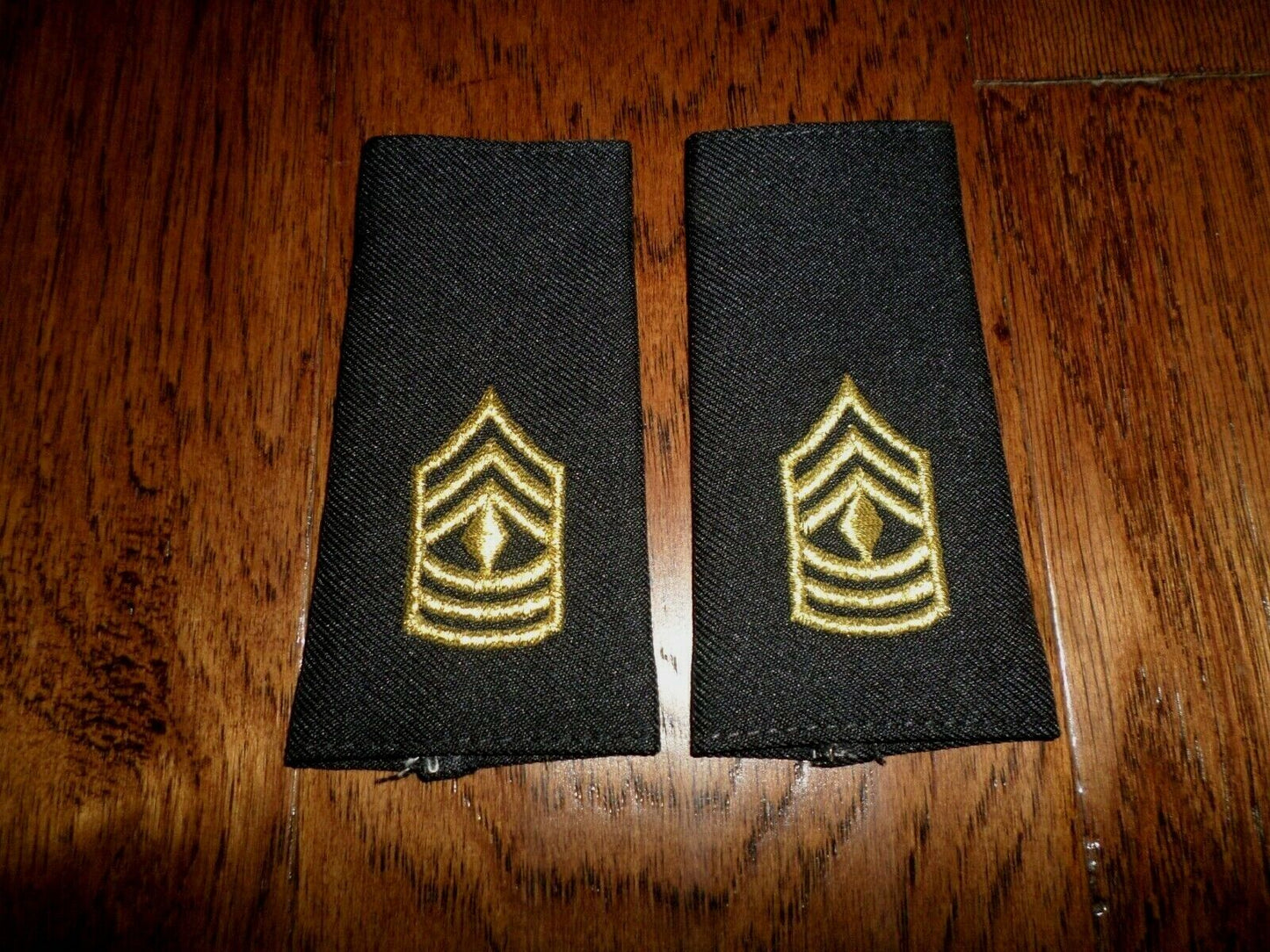 U.S MILITARY ARMY EPAULETS FIRST SERGEANT SHOULDER RANK POLICE EPAULETS