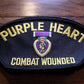 U.S MILITARY PURPLE HEART HAT PATCH COMBAT WOUNDED HEAT TRANSFER NEW IN BAGS