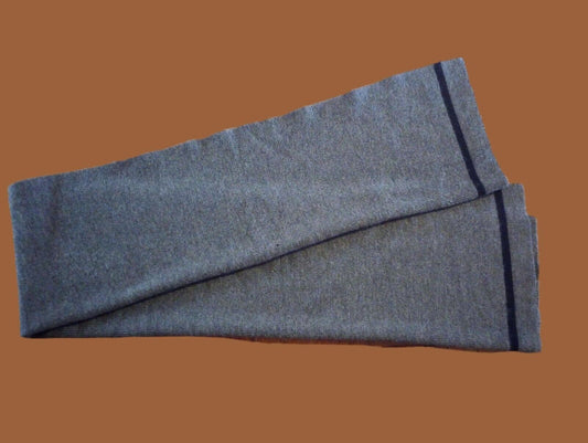 GENUINE MILITARY ARMY GREY WOOL SCARF BLUE STRIPE ORIGINAL BUNDESWEHR SCARVES