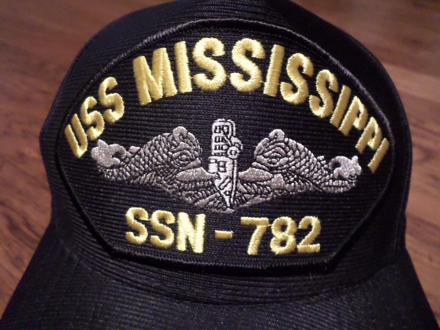 USS MISSISSIPPI SSN-782 U.S NAVY SHIP HAT MILITARY OFFICIAL BALL CAP U.S.A MADE