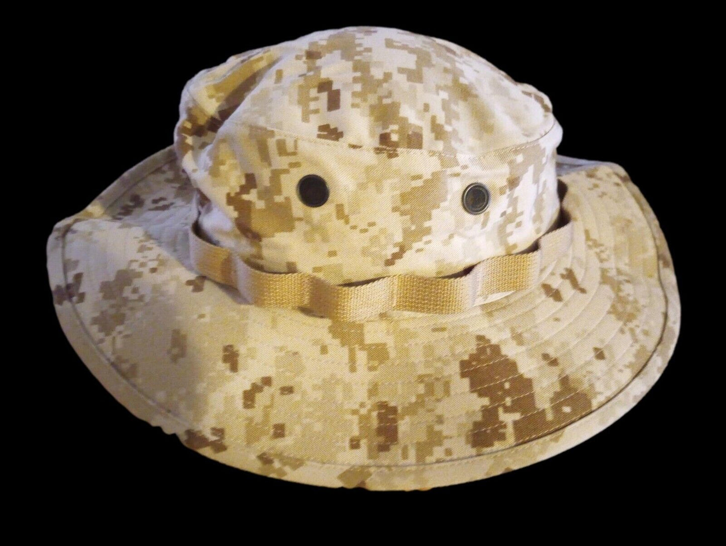 MARINE CORPS BOONIE HAT USMC ISSUE DIGITAL DESERT CAMOUFLAGE 7 3/4 USA MADE