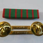 FRENCH CROIX DE GUERRE RIBBON WITH BRASS RIBBON HOLDER U.S MILITARY VETERAN