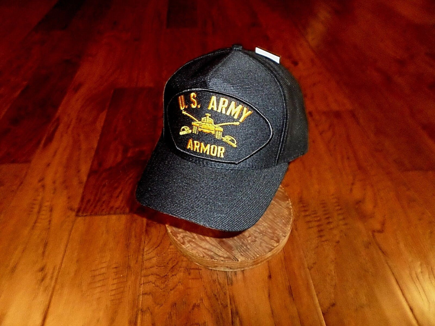 U.S ARMORED DIVISION BALL CAP U.S MILITARY OFFICIAL HEADWEAR HAT U.S.A MADE