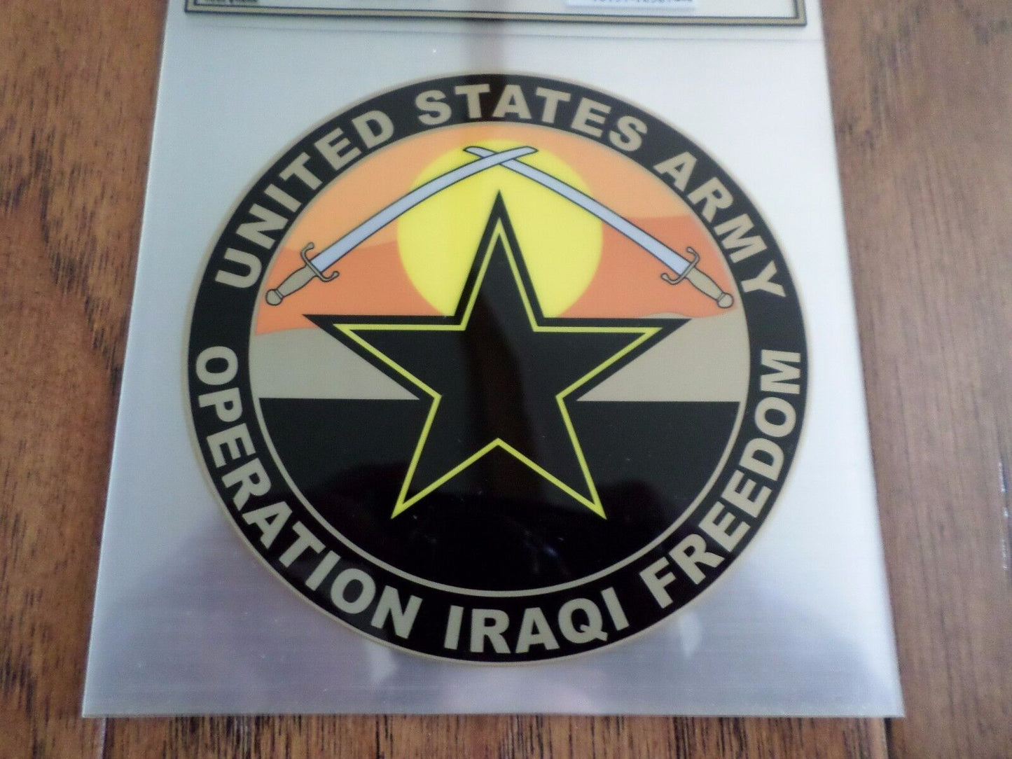 U.S MILITARY ARMY OPERATION IRAQI FREEDOM WINDOW DECAL BUMPER STICKER 5X5