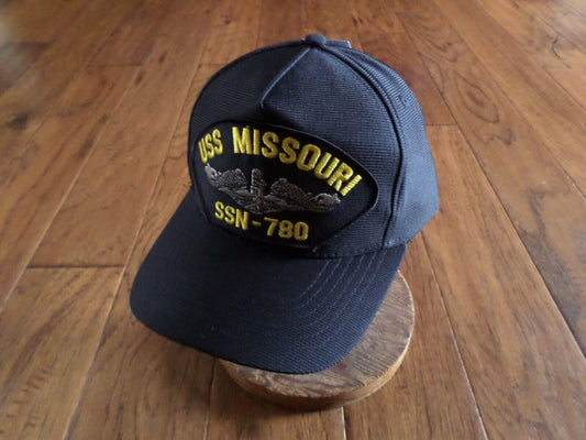 USS MISSOURI SSN 780 NAVY SUBMARINE HAT U.S MILITARY OFFICIAL BALL CAP USA MADE