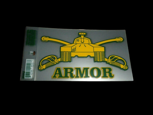 U.S MILITARY ARMY ARMORED WINDOW DECAL BUMPER STICKER  U.S ARMOR