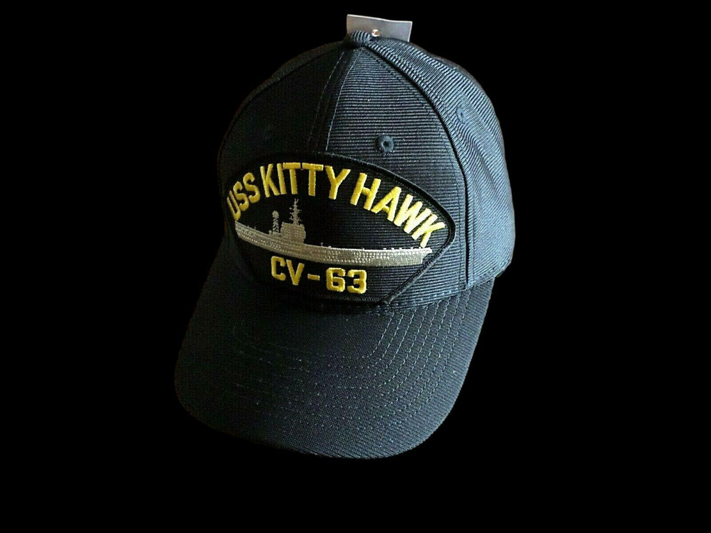 USS KITTY HAWK CV-63 NAVY SHIP HAT U.S MILITARY OFFICIAL BALL CAP U.S.A MADE