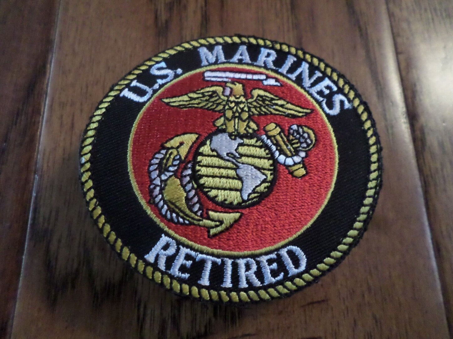 U.S.MILITARY MARINE CORPS RETIRED PATCH EAGLE GLOBE AND ANCHOR EGA