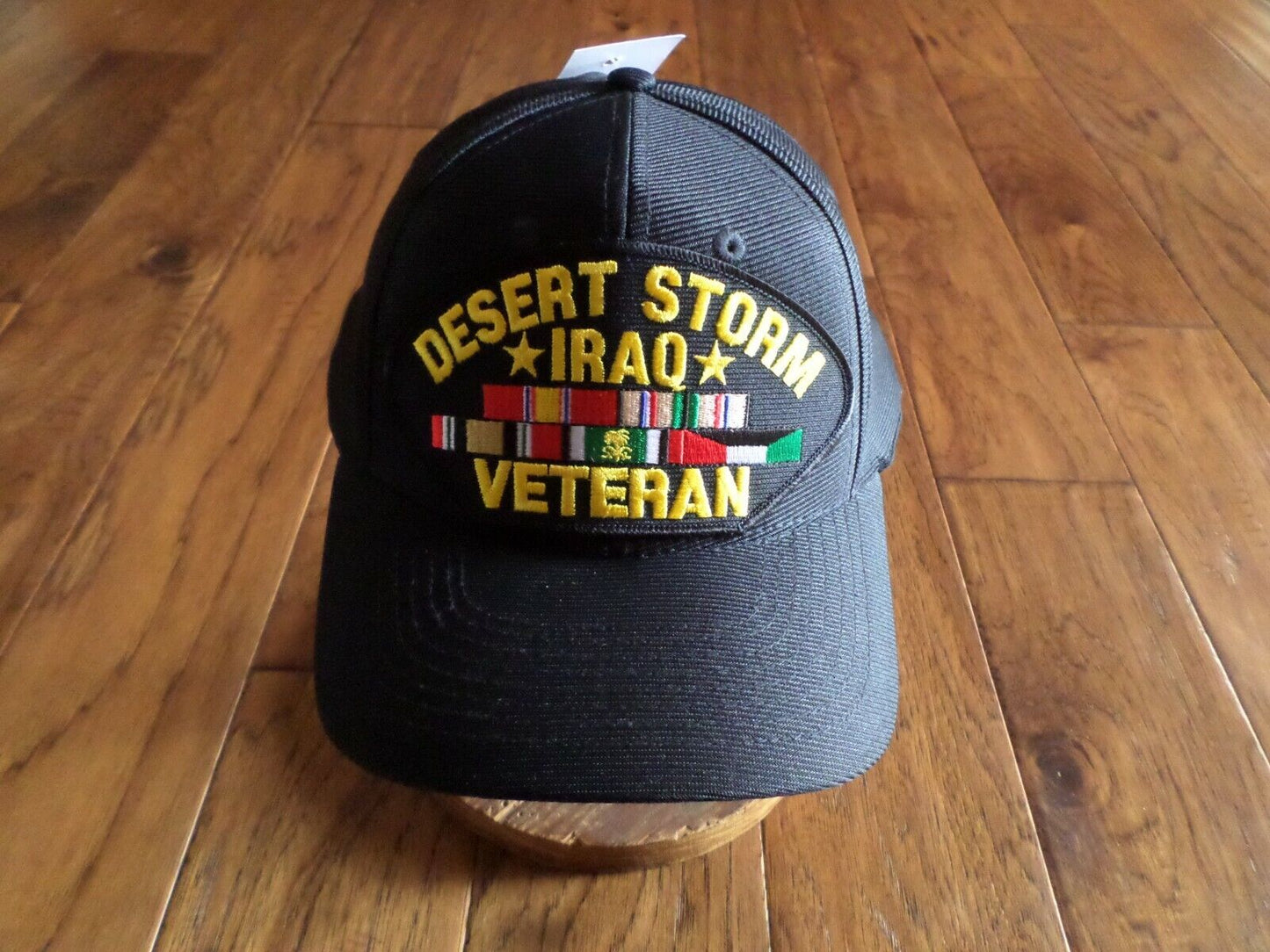 MILITARY DESERT STORM IRAQ VETERAN HAT U.S MILITARY OFFICIAL BALL CAP U.S.A MADE