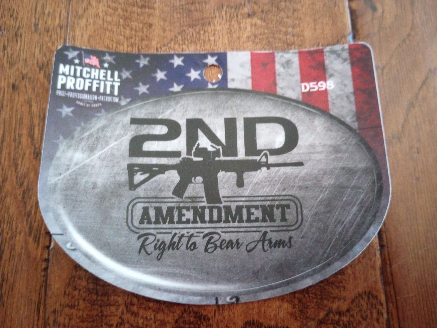 2ND Amendment Right To Bear Arms Window Decal Vinyl Sticker