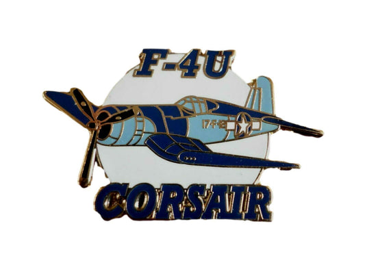 U.S MILITARY F-4U CORSAIR FIGHTER PLANE HAT PIN BADGE U.S AIR FORCE DOUBLE POST