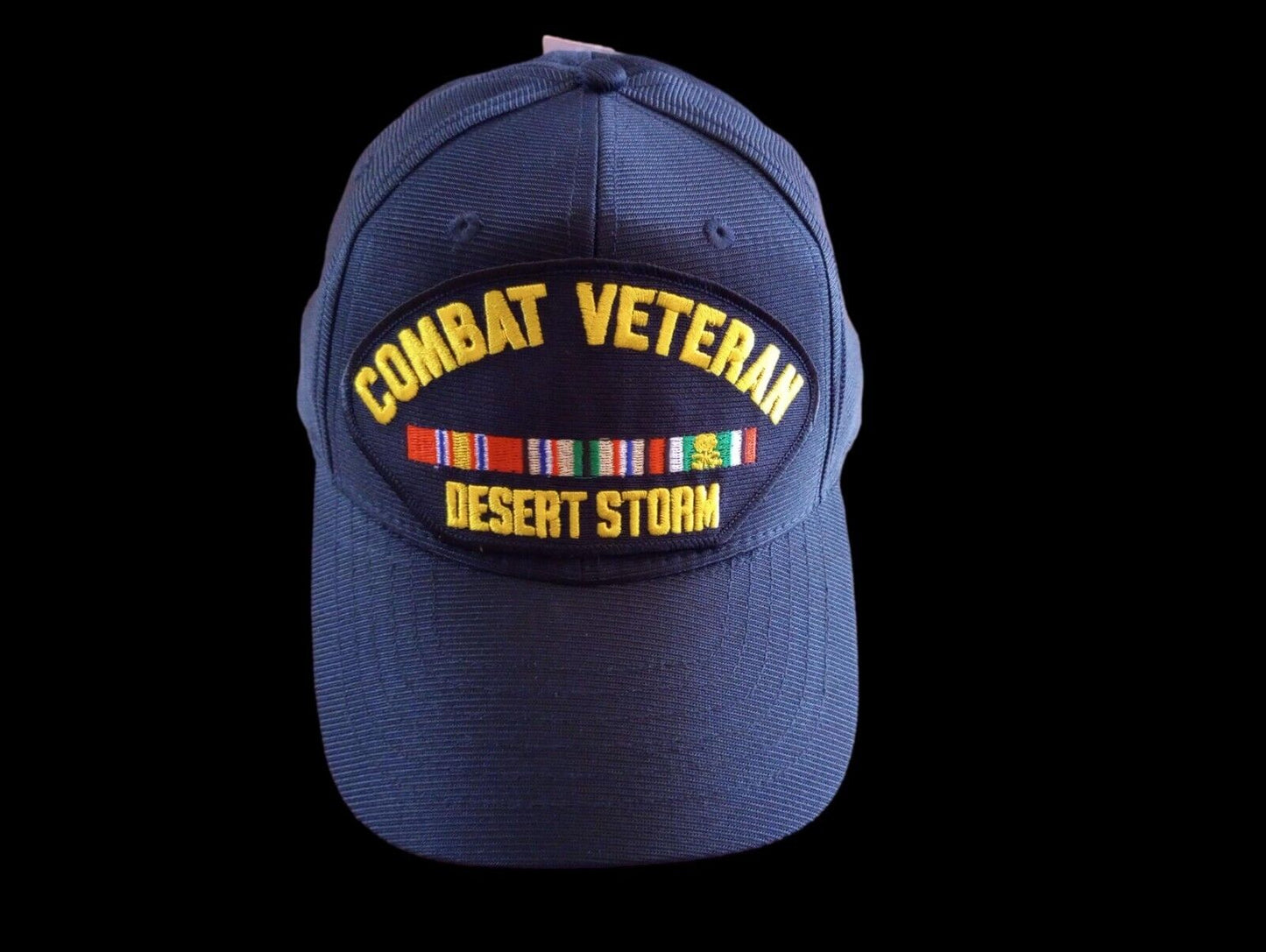 DESERT STORM COMBAT VETERAN HAT OFFICIAL U.S MILITARY BALL CAP U.S.A MADE