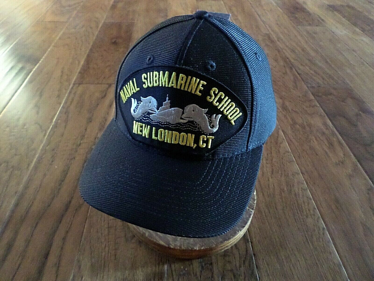 NAVAL SUBMARINE SCHOOL NEW LONDON CT HAT OFFICIAL U.S MILITARY BALL CAP USA MADE