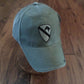 ARMY 1ST CAVALRY DIVISION HAT EMBROIDERED U.S MILITARY BALL CAP STONE WASHED OD